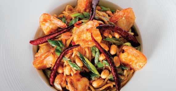 Kung Pao Spaguetti con Pollo
